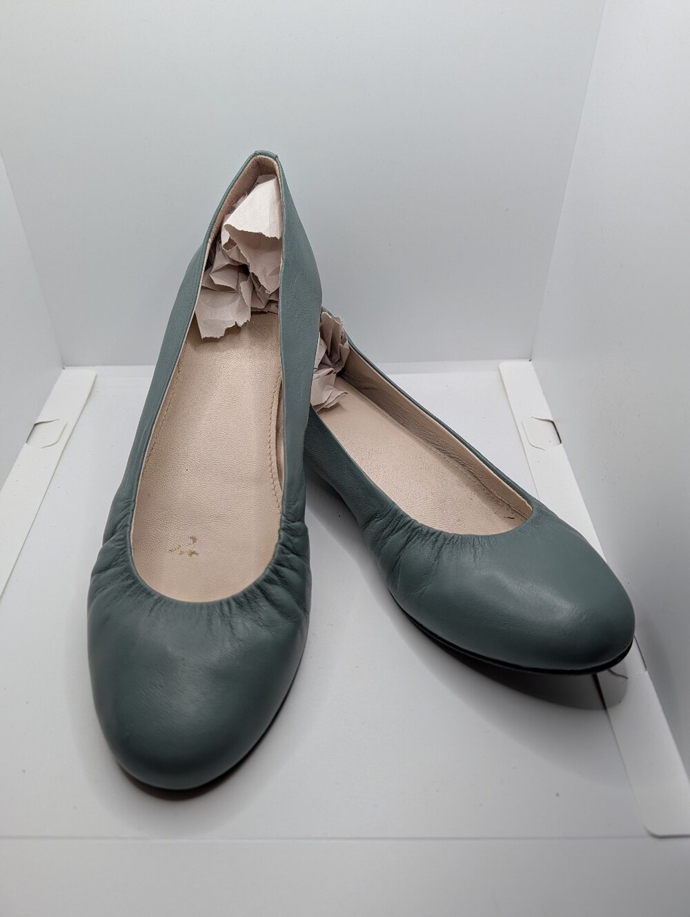 Boden Ballet Flats, Teal. EU Size 42, US 11